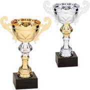 CMC 250 Compleated Gold Silver Cup Black Marble Base