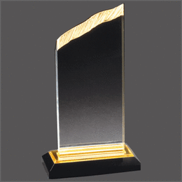 Gold Impress Reflection Chisel Top Acrylic Award