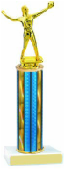 Small Volleyball Trophy Blue